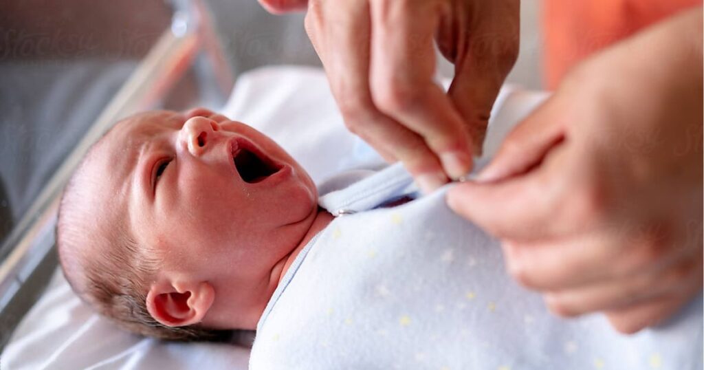 What is a ROTA Nanny Newborn infant being cared for by ROTA nanny from Michigan Family Nannies